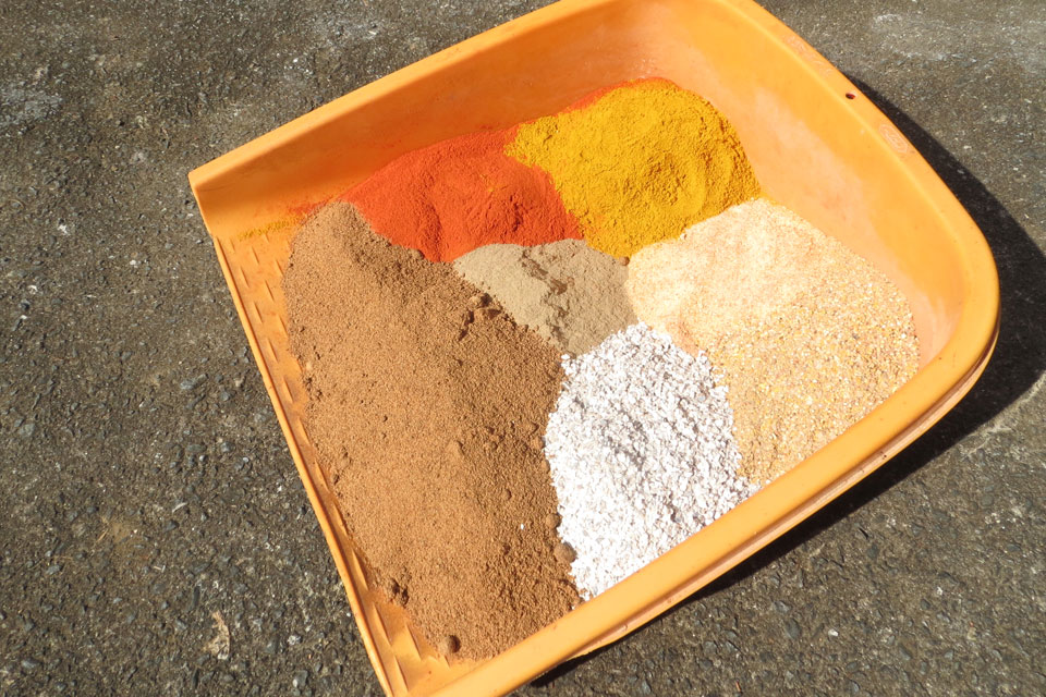 ブレンドする前のエサ